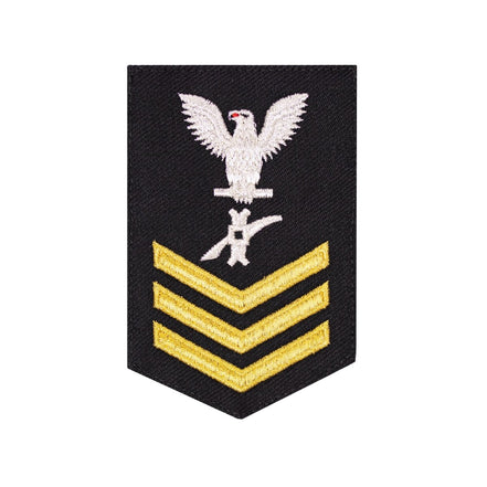 Navy E6 FEMALE Rating Badge: Legalman - New Serge for Jumper - Hooyah Woodworks LLC