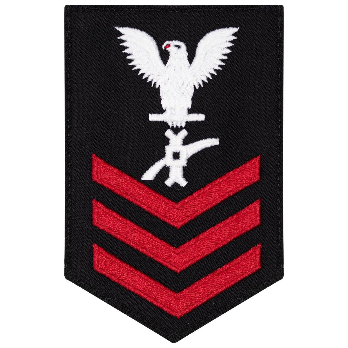 Navy E6 FEMALE Rating Badge: Legalman - New Serge for Jumper - Hooyah Woodworks LLC