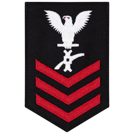 Navy E6 FEMALE Rating Badge: Legalman - New Serge for Jumper - Hooyah Woodworks LLC