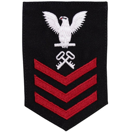 Navy E6 FEMALE Rating Badge: Logistics Specialist - New Serge for Jumper - Hooyah Woodworks LLC