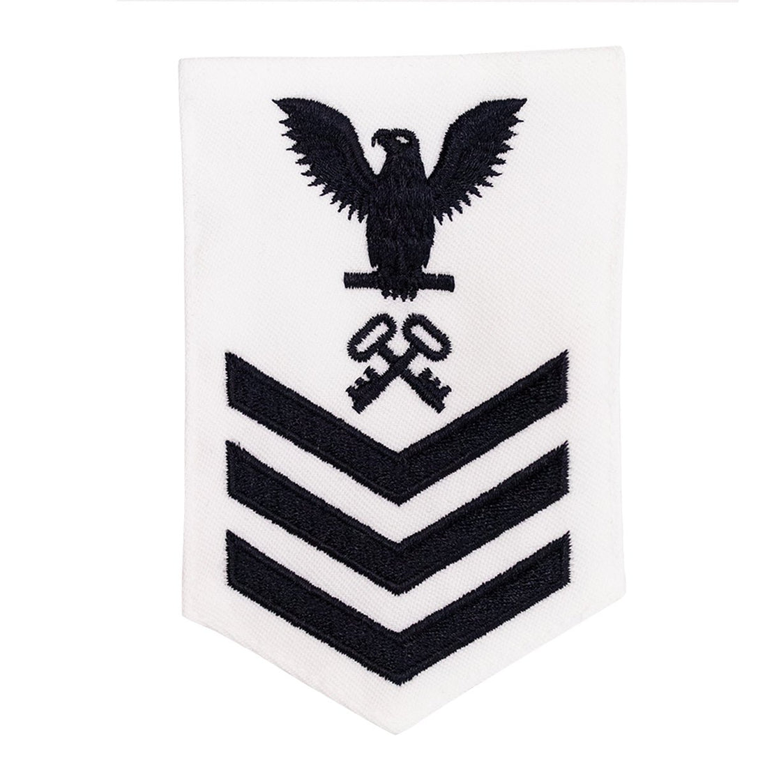 Navy E6 FEMALE Rating Badge: Logistics Specialist - white - Hooyah Woodworks LLC