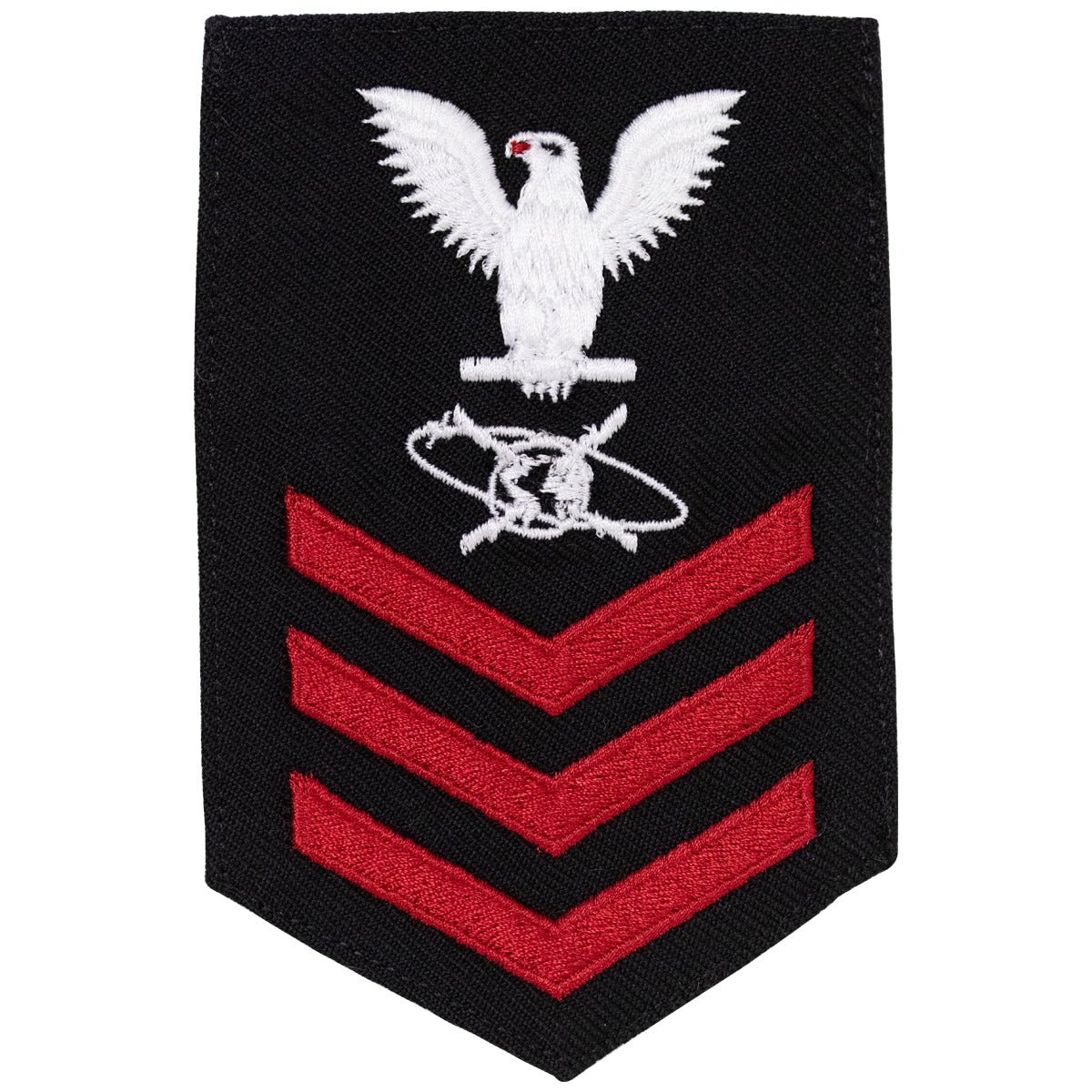 Navy E6 FEMALE Rating Badge: Mass Communication Specialist - New Serge for Jumper - Hooyah Woodworks LLC