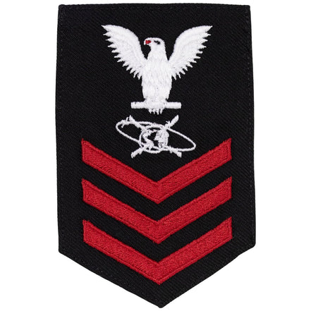 Navy E6 FEMALE Rating Badge: Mass Communication Specialist - New Serge for Jumper - Hooyah Woodworks LLC