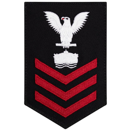 Navy E6 FEMALE Rating Badge: Mineman - New Serge for Jumper - Hooyah Woodworks LLC
