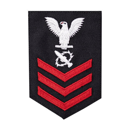 Navy E6 FEMALE Rating Badge: Missile Technician - New Serge for Jumper - Hooyah Woodworks LLC
