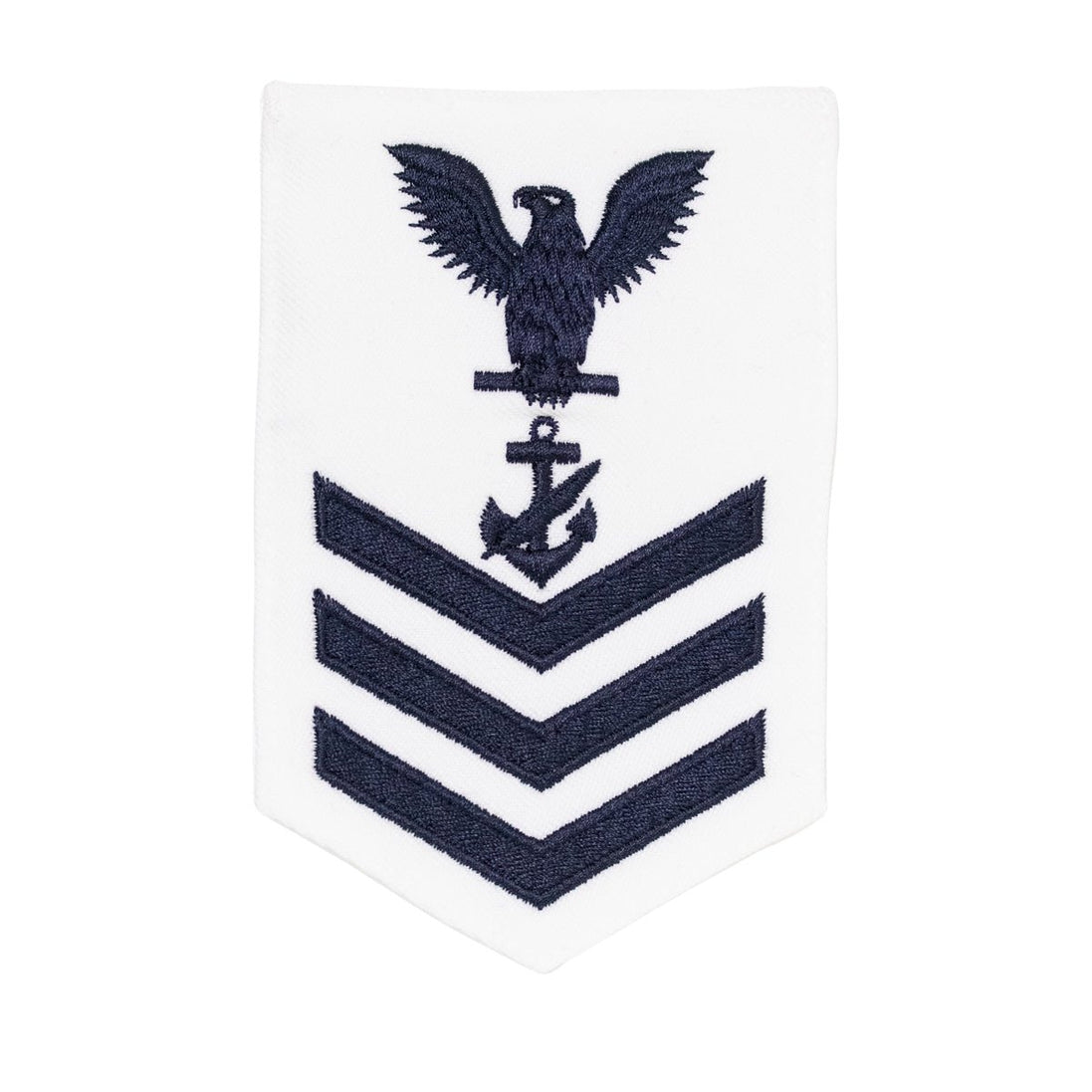 Navy E6 FEMALE Rating Badge: Navy Counselor - white - Hooyah Woodworks LLC