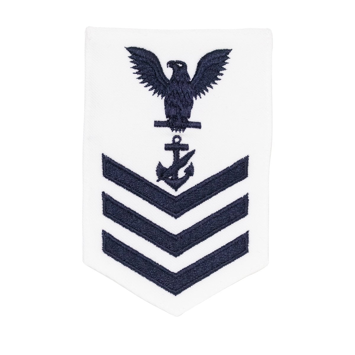 Navy E6 FEMALE Rating Badge: Navy Counselor - white - Hooyah Woodworks LLC