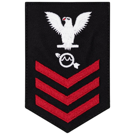 Navy E6 FEMALE Rating Badge: Operations Specialist - New Serge for Jumper - Hooyah Woodworks LLC