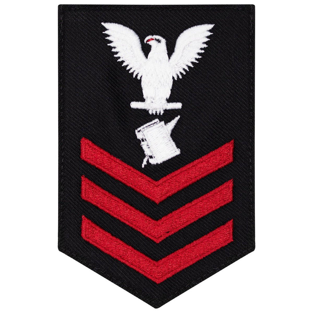 Navy E6 FEMALE Rating Badge: Personnel Specialist - New Serge for Jumper - Hooyah Woodworks LLC