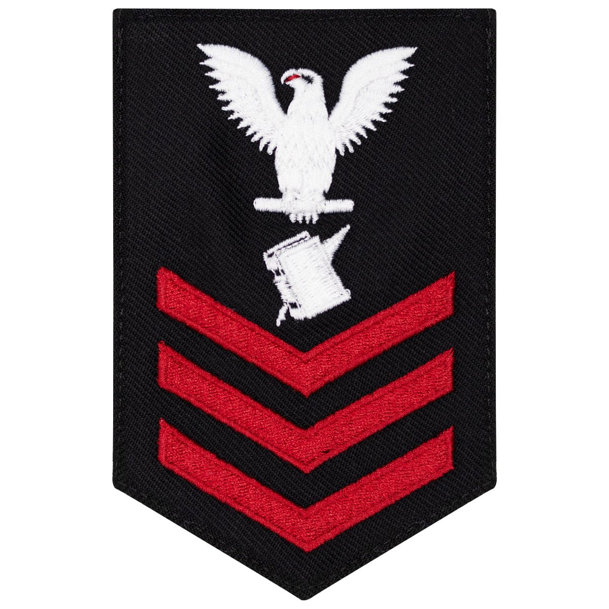 Navy E6 FEMALE Rating Badge: Personnel Specialist - New Serge for Jumper - Hooyah Woodworks LLC