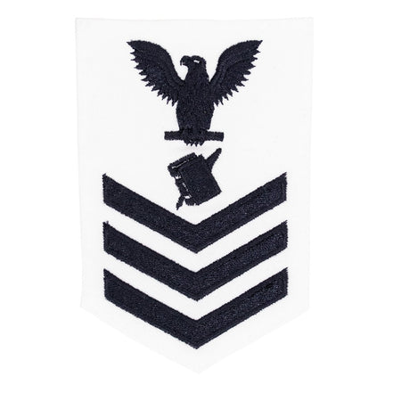 Navy E6 FEMALE Rating Badge: Personnelman - white - Hooyah Woodworks LLC