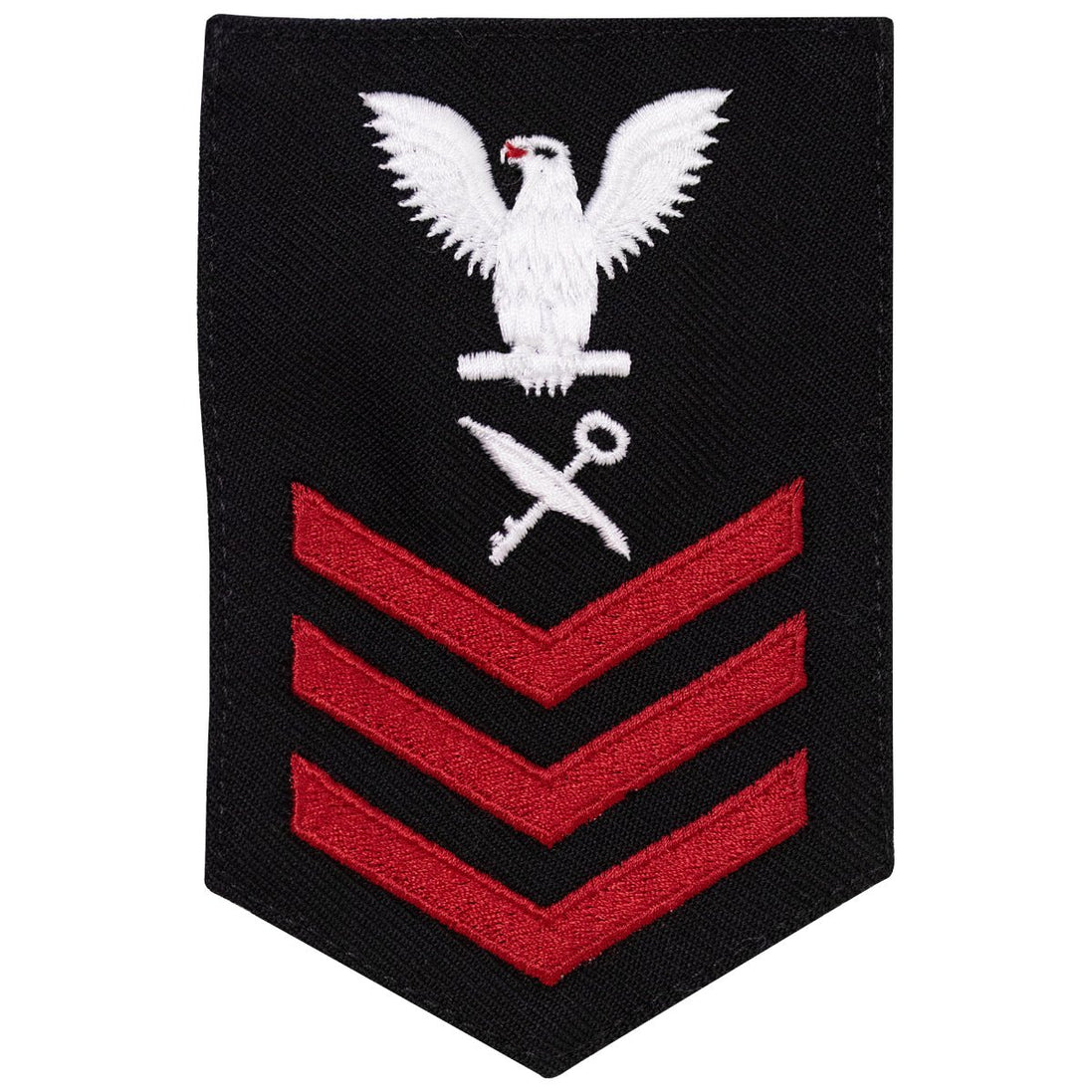 Navy E6 FEMALE Rating Badge: Retail Services Specialist - New Serge for Jumper - Hooyah Woodworks LLC