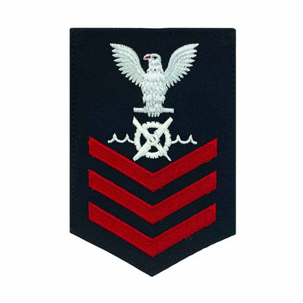 Navy E6 FEMALE Rating Badge: RW Robotics Warfare Specialist - New Serge for Jumper - Hooyah Woodworks LLC
