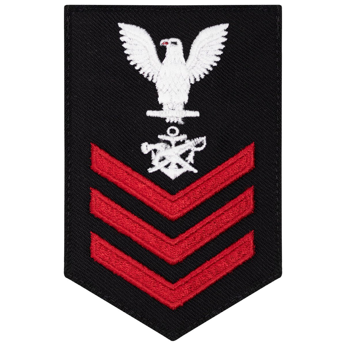 Navy E6 FEMALE Rating Badge: Special Warfare Boat Operator - New Serge for Jumper - Hooyah Woodworks LLC