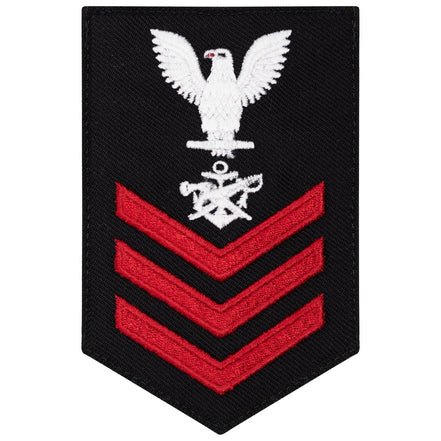 Navy E6 FEMALE Rating Badge: Special Warfare Boat Operator - New Serge for Jumper - Hooyah Woodworks LLC