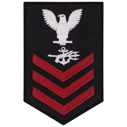 Navy E6 FEMALE Rating Badge: Special Warfare Operator - New Serge for Jumper - Hooyah Woodworks LLC