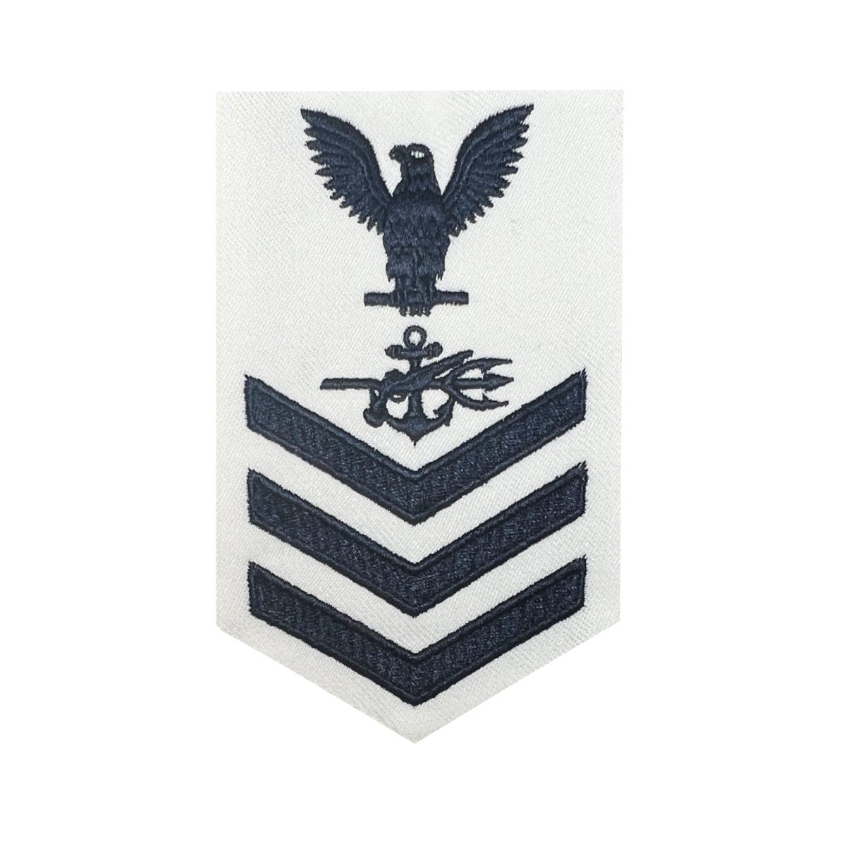 Navy E6 FEMALE Rating Badge: Special Warfare Operator - white - Hooyah Woodworks LLC