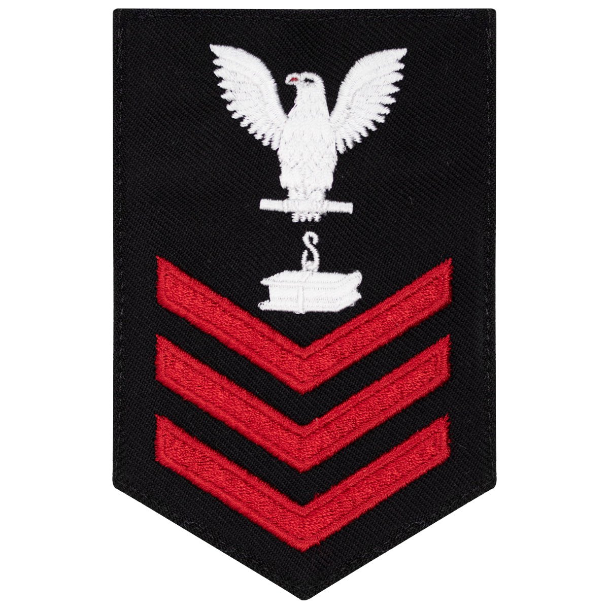 Navy E6 FEMALE Rating Badge: Steelworker - New Serge for Jumper - Hooyah Woodworks LLC
