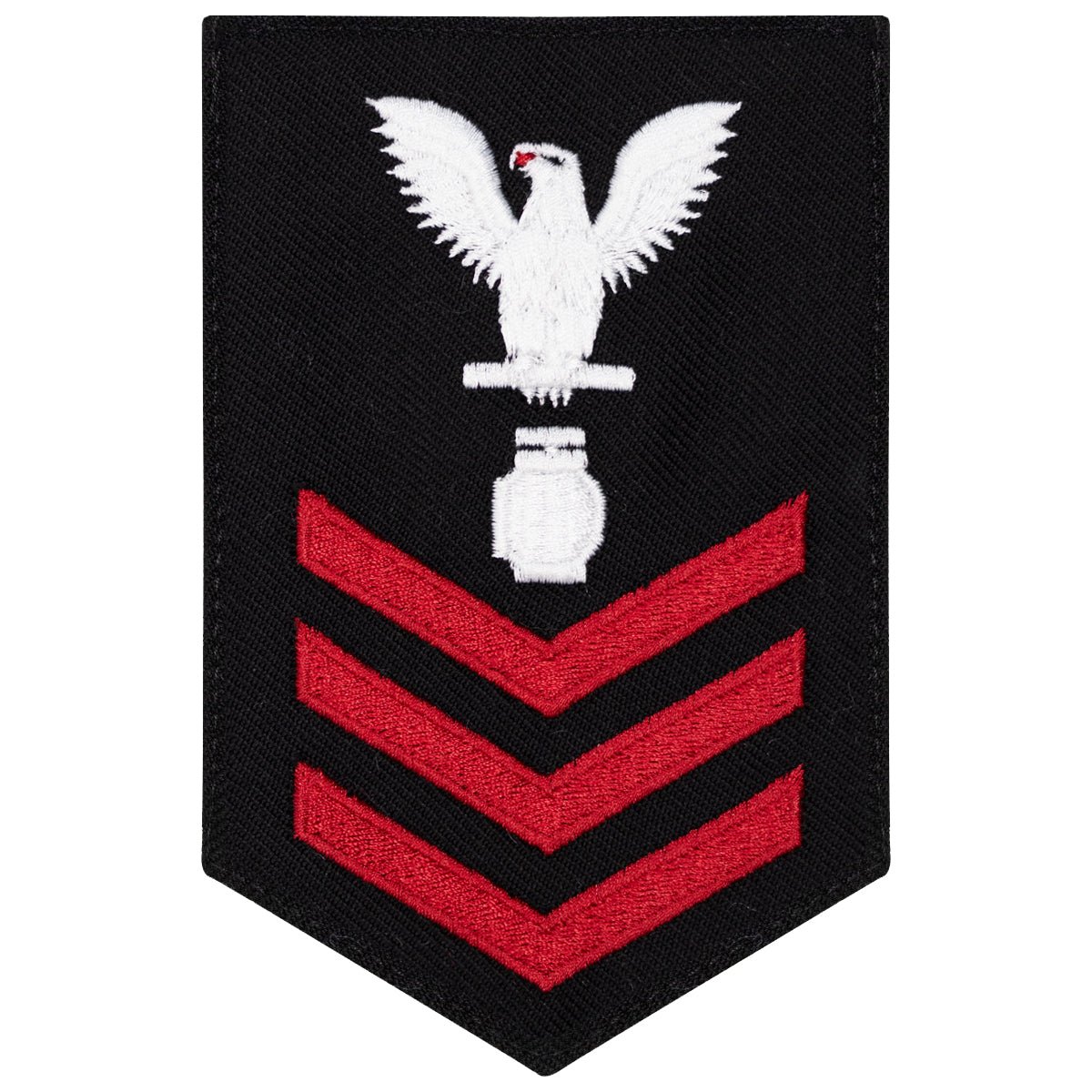 Navy E6 FEMALE Rating Badge: Utilitiesman - New Serge for Jumper - Hooyah Woodworks LLC