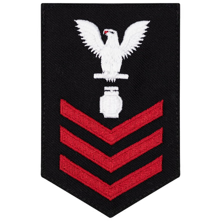 Navy E6 FEMALE Rating Badge: Utilitiesman - New Serge for Jumper - Hooyah Woodworks LLC