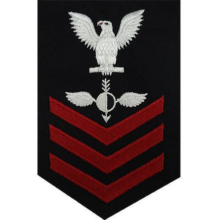 Navy E6 MALE Rating Badge: Aerographer's Mate - blue - Hooyah Woodworks LLC