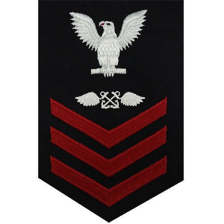 Navy E6 MALE Rating Badge: Aviation Boatswain's Mate - blue - Hooyah Woodworks LLC