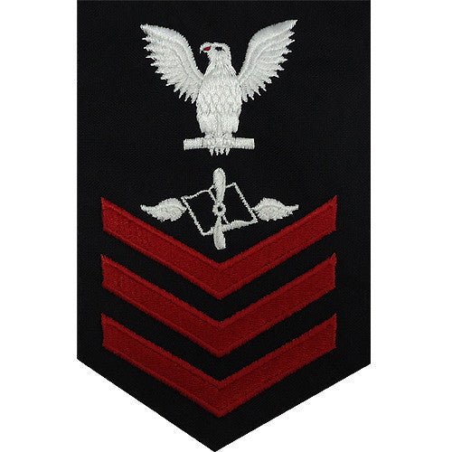 Navy E6 MALE Rating Badge: Aviation Maintenance - blue - Hooyah Woodworks LLC