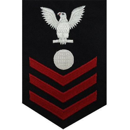 Navy E6 MALE Rating Badge: Electrician's Mate - blue - Hooyah Woodworks LLC