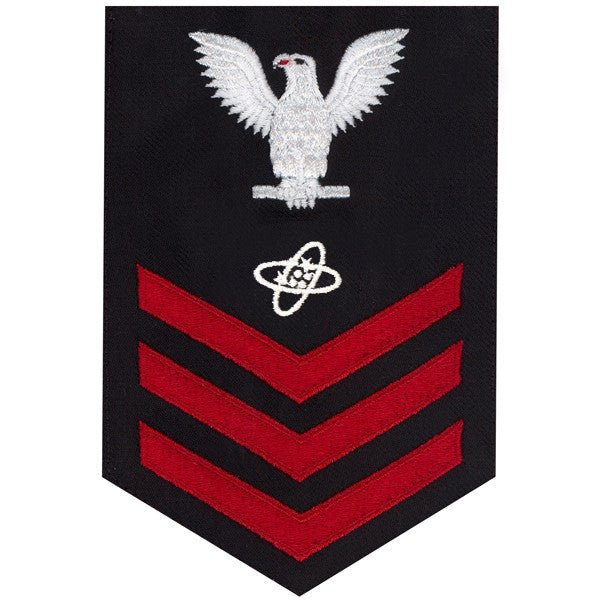 Navy E6 MALE Rating Badge: Electronics Technician - blue - Hooyah Woodworks LLC