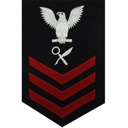Navy E6 MALE Rating Badge: Intelligence Specialist - blue - Hooyah Woodworks LLC