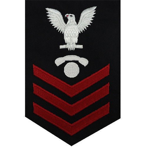 Navy E6 MALE Rating Badge: Interior Communications Electrician - blue - Hooyah Woodworks LLC