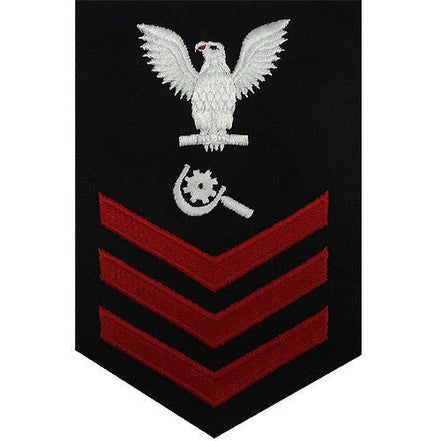 Navy E6 MALE Rating Badge: Machinery Repairman - blue - Hooyah Woodworks LLC