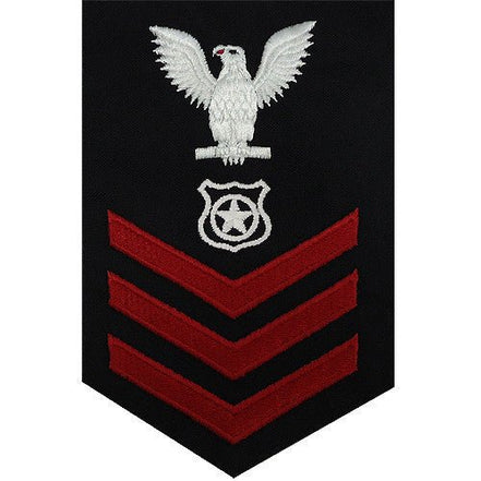 Navy E6 MALE Rating Badge: Master At Arms - blue - Hooyah Woodworks LLC