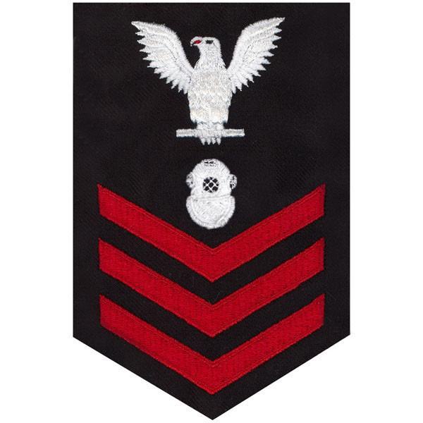 Navy E6 MALE Rating Badge: Navy Diver - blue - Hooyah Woodworks LLC