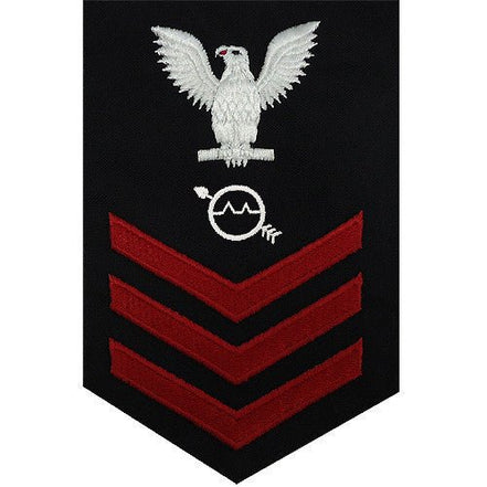Navy E6 MALE Rating Badge: Operations Specialist - blue - Hooyah Woodworks LLC