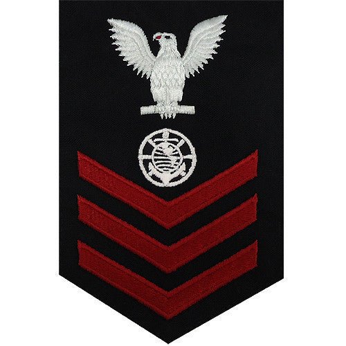 Navy E6 MALE Rating Badge: Religious Programs Specialist - blue - Hooyah Woodworks LLC