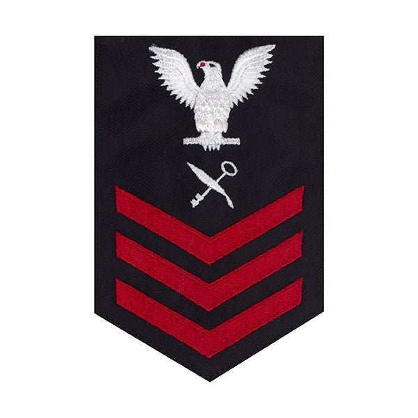 Navy E6 MALE Rating Badge: Retail Services Specialist - blue - Hooyah Woodworks LLC