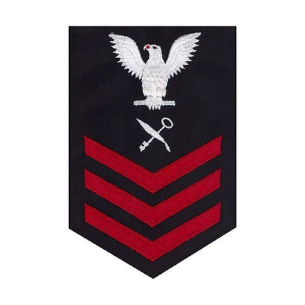 Navy E6 MALE Rating Badge: Retail Services Specialist - blue - Hooyah Woodworks LLC