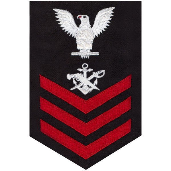 Navy E6 MALE Rating Badge: Special Warfare Boat Operator - blue - Hooyah Woodworks LLC