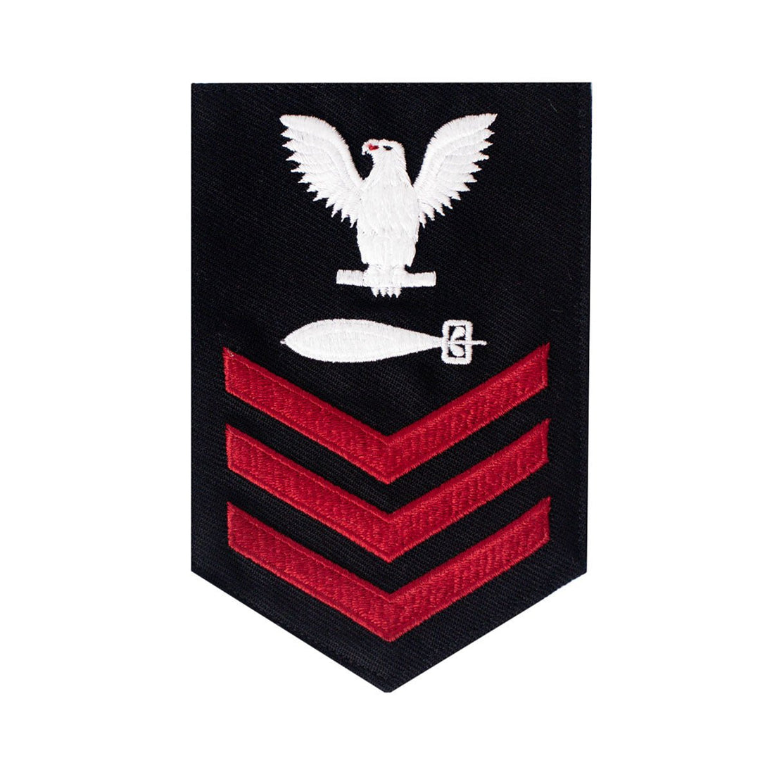 Navy E6 MALE Rating Badge: Torpedoman - blue - Hooyah Woodworks LLC