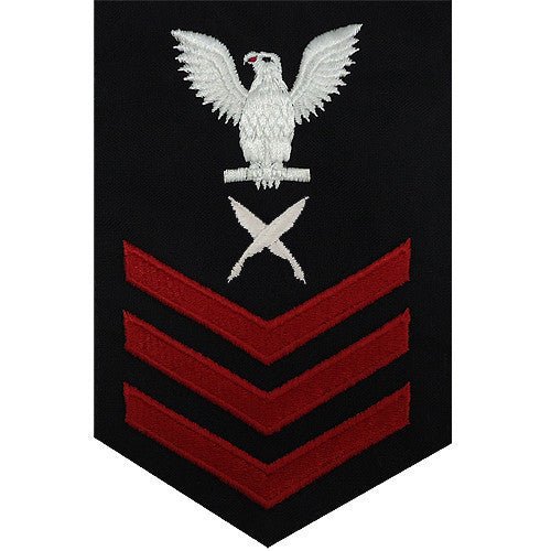 Navy E6 MALE Rating Badge: Yeoman - blue - Hooyah Woodworks LLC