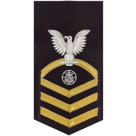 Navy E7 MALE Rating Badge: Religious Programs Specialist - vanchief on blue - Hooyah Woodworks LLC