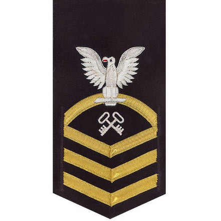 Navy E7 MALE Rating Badge: Storekeeper and Logistics Specialist - vanchief - Hooyah Woodworks LLC