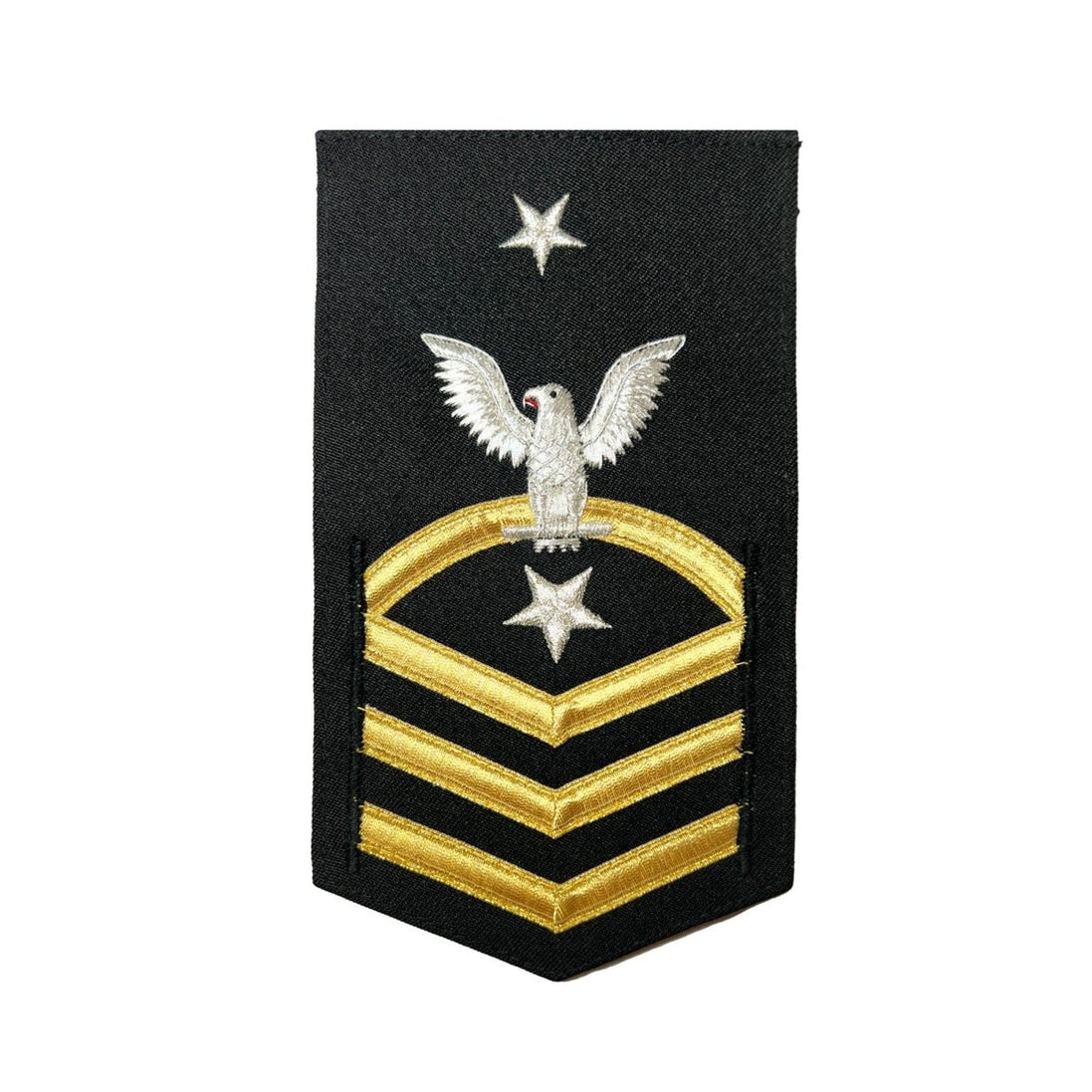 Navy E8 MALE Rating Badge: Command Senior Chief - vanchief on blue - Hooyah Woodworks LLC