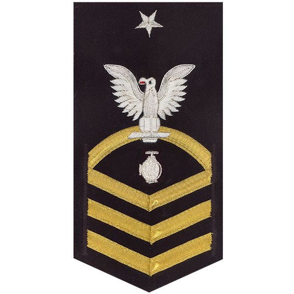 Navy E8 MALE Rating Badge: Utilitiesman - vanchief on blue - Hooyah Woodworks LLC