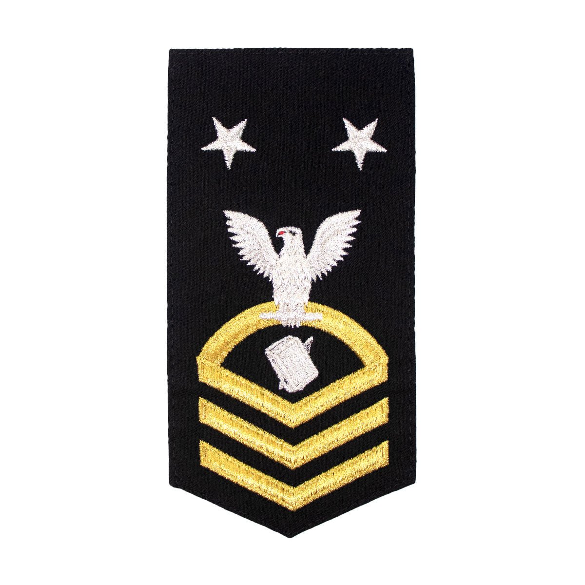 Navy E9 FEMALE Rating Badge: PS Personnelman - seaworthy gold on blue - Hooyah Woodworks LLC