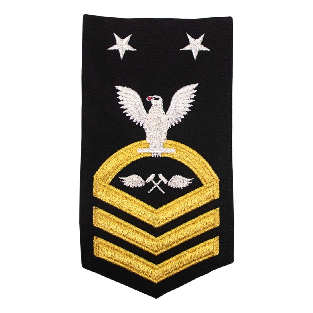 Navy E9 MALE Rating Badge: Aviation Structural Mechanic - seaworthy gold on blue - Hooyah Woodworks LLC