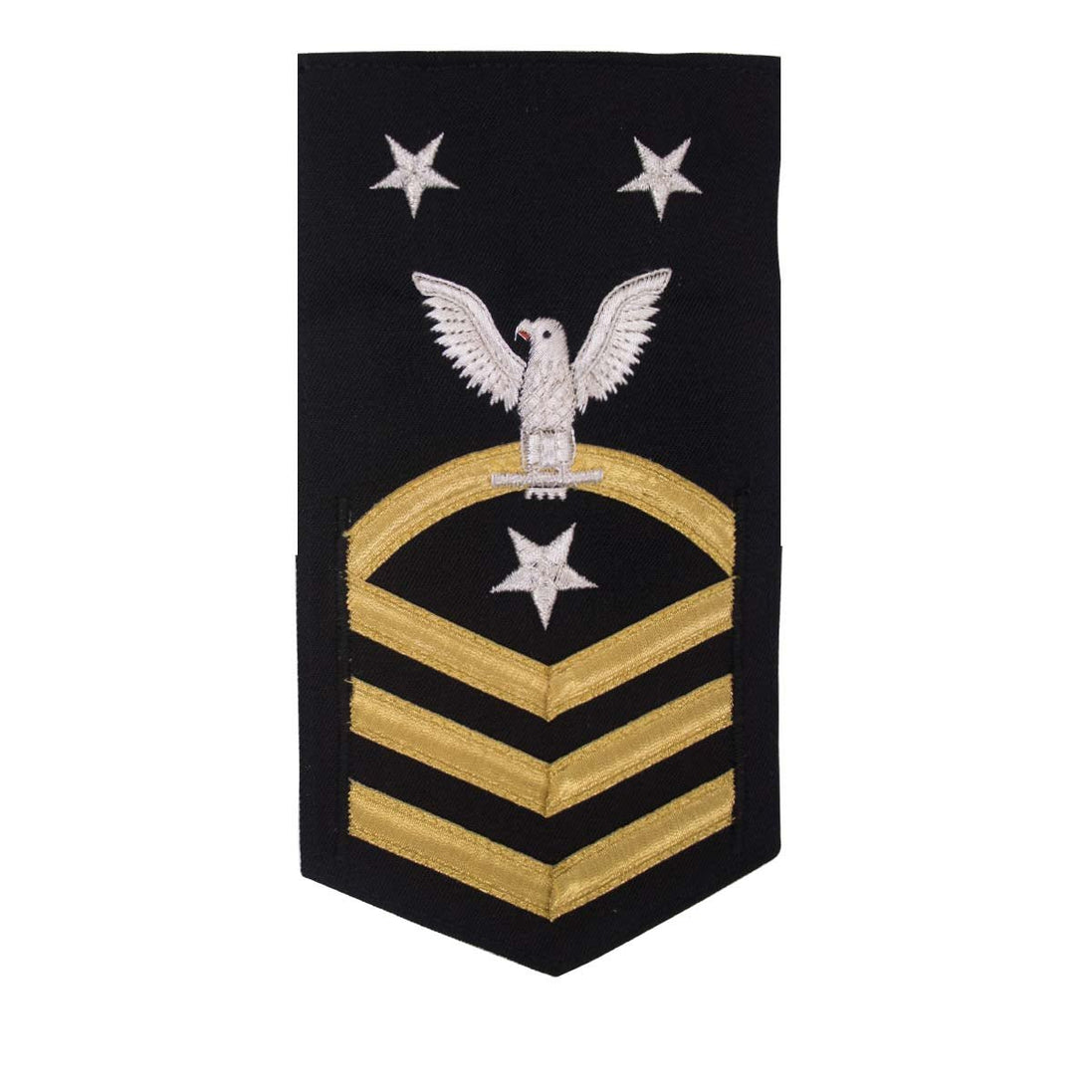 Navy E9 MALE Rating Badge: Command Master Chief - vanchief on blue - Hooyah Woodworks LLC