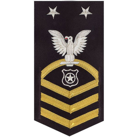 Navy E9 MALE Rating Badge: Master At Arms - vanchief on blue - Hooyah Woodworks LLC