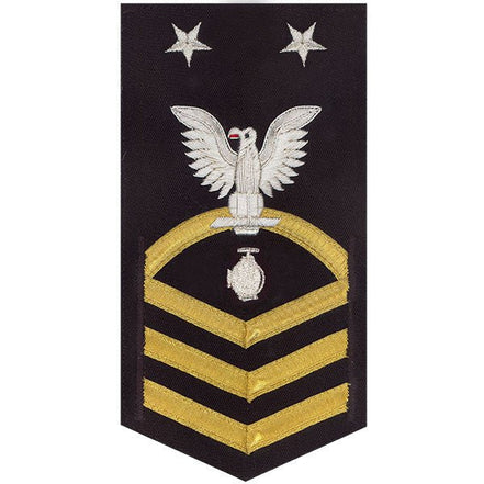 Navy E9 MALE Rating Badge: Utilitiesman - vanchief on blue - Hooyah Woodworks LLC